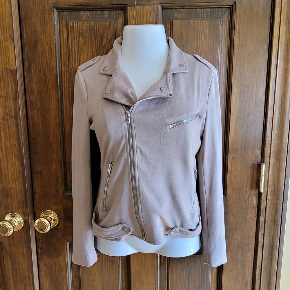 Pixley Taupe Sz S Jacket P2P 17.5 L 15.5